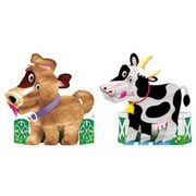びっくり3Dペーパークラフト [犬＆牛セット]
