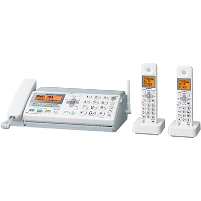 普通紙FAX（子機2台） ホワイト系 fappy（ファッピー） UX-D18CW