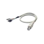 ケース用USBケーブル USB Bタイプ(オス)-バラ4ピン(メス) 40cm PUSB01