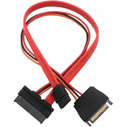 MicroSATA-SATA変換ケーブル 30cm MSATA-SATA
