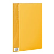 クリアブック ベーシックカラー A4 10枚（中紙入り） イエロー CB1031Y-N