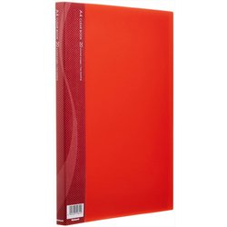 クリアブック ベーシックカラー A4 20枚（中紙入り） レッド CB1032R-N