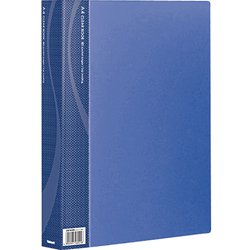 クリアブック ベーシックカラー A4 80枚（中紙入り） ブルー CB1035B-N
