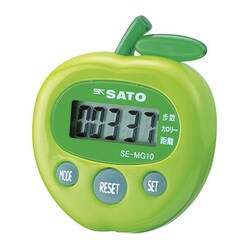 歩数計 ミニ多機能歩数計 グリーン SE-MG10