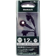 OWL-IEH15Y/FTC(B) [インナーイヤーヘッドホン スタンダードタイプ 携帯用平型プラグ ブラック]
