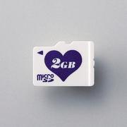 MF-NMHSD02GPU [microSDカード 2GB Loverish Heart（ハート）シリーズ パープル]