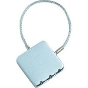 ダイヤルロック 3桁 ワイヤータイプ シルバー SLL-D3W02