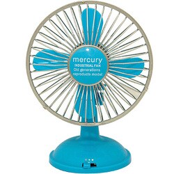 USB扇風機 ブルー USB FAN EL-088-BL