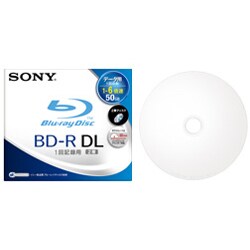データ用BD-R 追記型 片面2層 6倍速 1枚 10mmケース 50GB BNR2DBPJ6