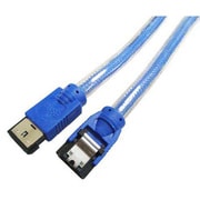 3重シールドSATA-eSATAケーブル1.5m JST-SH15/BL