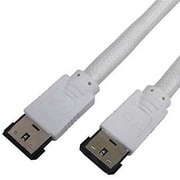 3重シールドeSATAケーブル 1m ホワイト JST-3E10WH