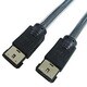 3重シールドeSATAケーブル 2m ブラック JST-3E20BK