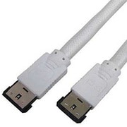 3重シールドeSATAケーブル 2m ホワイト JST-3E20WH
