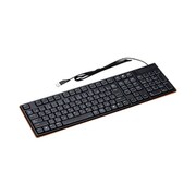 USB/PS2接続 ラバータッチキーボード 日本語107キー オレンジ 3R-KB21OR