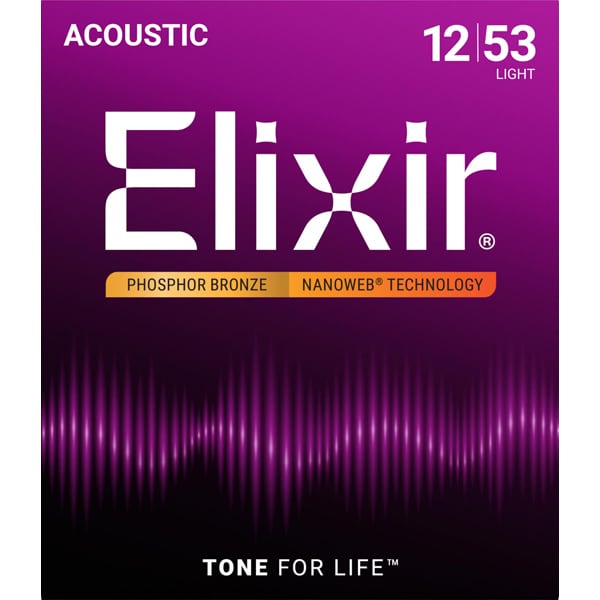 Acoustic Phosphor Bronze with NANOWEB Coating #16052 ライト 012-053 NANOWEB