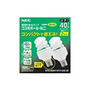 電球形蛍光灯 コスモボール・ミニ E17口金 3波長形昼白色 D10形(7W) 2個入 EFD10EN/7-E17-C2C-2P