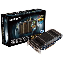 NVIDIA GeForce 9600GT GDDR3-1GB搭載 PCI Express2.0 x16対応 ファンレス GV-N96TSL-1GI