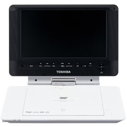 9V型 ポータブルDVDプレーヤー ホワイト ポータロウ DivX (ディビックス) 対応 SD-P93DTW