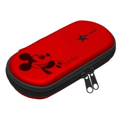 ディズニーキャラクター ハードポーチポータブル ミッキー レッド [PSP-2000/3000用]