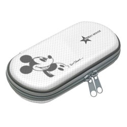 ディズニーキャラクター ハードポーチポータブル ミッキー ホワイト [PSP-2000/3000用]