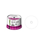 データ用 CD-R 700MB 48倍速対応 ワイド印刷エリアタイプ インクジェットプリンタ対応 スピンドルケース 50枚 SR80FPW50H5