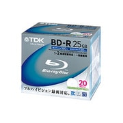 録画用BD-R追記型 1-2倍速 片面1層 25GB インクジェットプリンタ対応 20枚 BRV25PWA20K