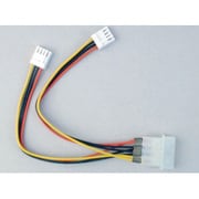 二股電源変換ケーブル 4ピン(大)電源コネクタ →ミニ4ピン電源コネクタ×2 15cm OWL-CBPU021