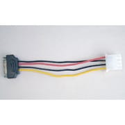 SATA用電源変換ケーブル SATA用電源15ピンコネクタオス - 4ピン電源コネクタメス 12cm OWL-CBPU005
