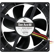 ケースファン 800RPM 80mm角 25mm厚 リブ無し SF8-S1