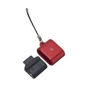 AT331CT RD [携帯電話用ヘッドホン変換プラグ 外部端子接続用 レッド]