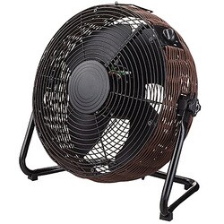 フロア扇 ダークブラウン 30cm籐風丸型 JIM-367-DB