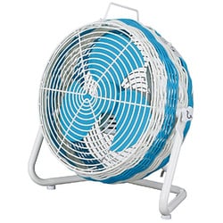 フロア扇 ブルー 23cm籐風丸型 JIM-366-BL