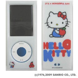 第4世代 iPod nano用 ハローキティ ケース ホワイト SAN-31KTWH