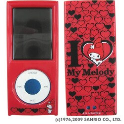第4世代 iPod nano用 マイメロディ ケース レッド SAN-31MMRD
