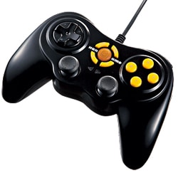 USB接続 13ボタン ハンゲームパッド ブラック JY-P-HG1BK