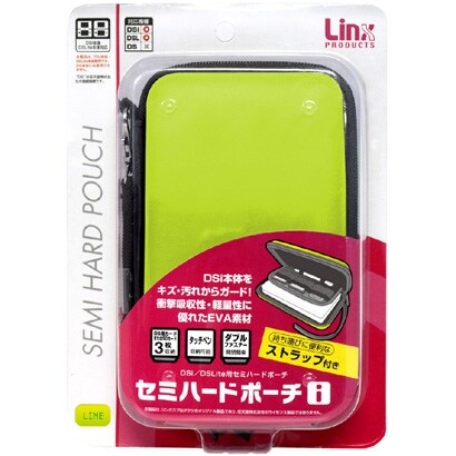 DSi用　セミハードポーチi　ライム LX-NDI046 [DSi用]