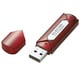 セキュリティソフト搭載USBメモリ 4GB レッドシルバー MF-AU2A04GRS