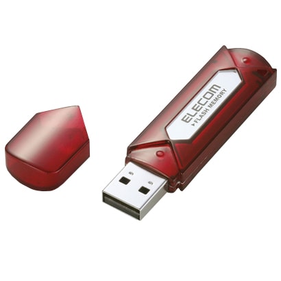セキュリティソフト搭載USBメモリ 4GB レッドシルバー MF-AU2A04GRS