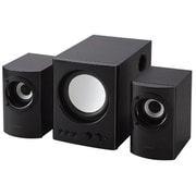 マルチメディアスピーカ 木のスピーカ サブウーファ付 ブラック MS-131BK