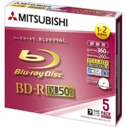 録画用BD-R DL追記型 1-2倍速 片面2層 50GB 5枚 インクジェットプリンタ対応 VBR260NSP5