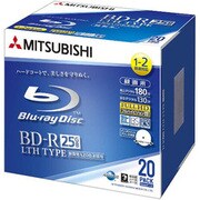 録画用 BD-R LTH TYPE 1-2倍速 25GB 20枚 インクジェットプリンタ対応 VLR130NSP20