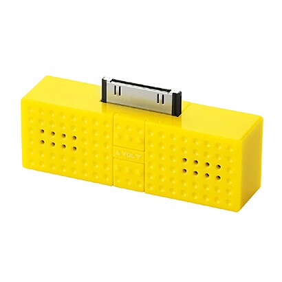 iPod用Dock型ミニスピーカー イエロー ASP-P300YL