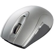 USB接続 無線(2.4GHz)レーザー式マウス 5ボタンタイプ シルバー BSMLW03LSV