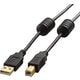 USBケーブル A-Bタイプ フェライトコア付き 0.7m ブラック U2C-BF07BK