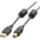 USBケーブル A-Bタイプ フェライトコア付き 1m ブラック U2C-BF10BK