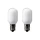 白熱電球 小丸電球 E12口金 5W 20mm径 T形 ホワイト 2個入 100V1CTL2P