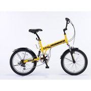 折りたたみ自転車 HUMMER FDB206W-SUS イエロー