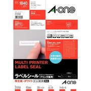 マルチプリンタラベル 再生紙タイプ マット紙 四辺余白付 角丸 A4判 92面 20シート 31358