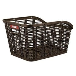 自転車用カゴ（後カゴ） 固定式リアバスケット コゲ茶 RB-005