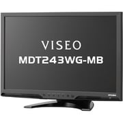 24.1型ワイド液晶モニター デジタル/アナログ接続 スピーカー搭載 マットブラック MDT243WG-MB
